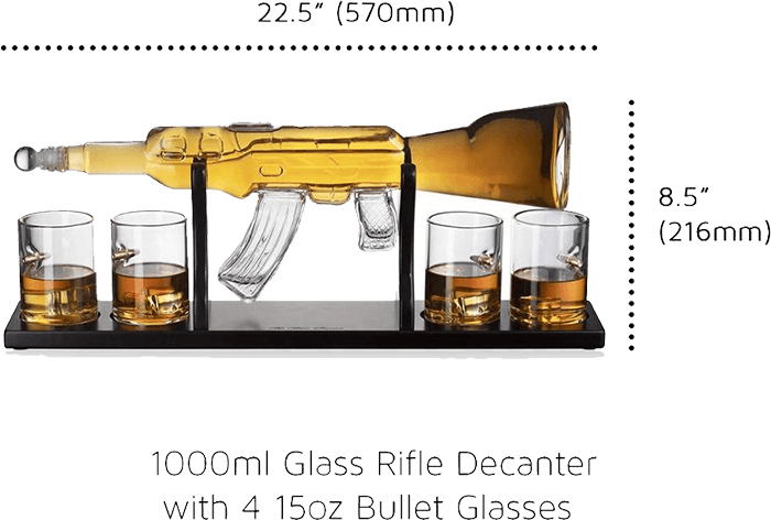 ak 47 decanter 