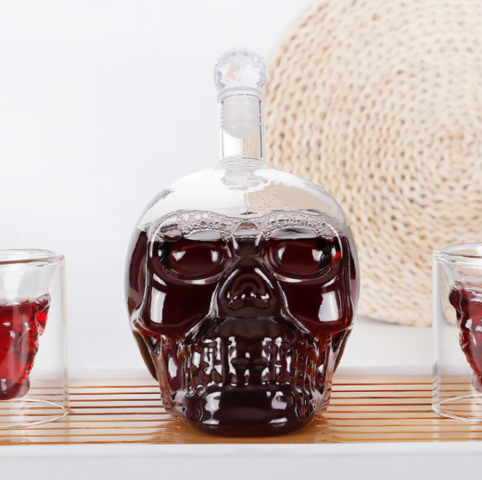 tequila bottle skull