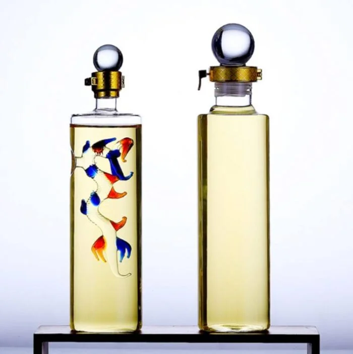 Tequila Bottle with Dragon