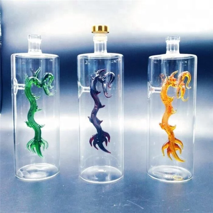 Tequila Bottle with Dragon - Image 2