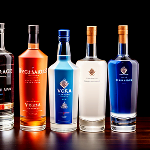 Formas de botellas de vodka