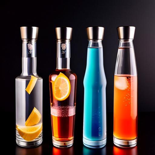 Formas de botellas de vodka