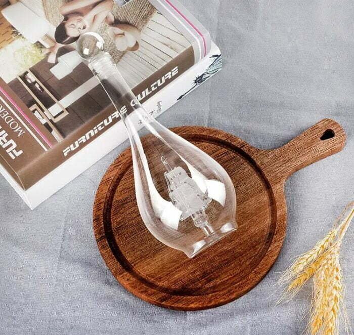 Custom Ship Shaped Wine Bottle - Image 3