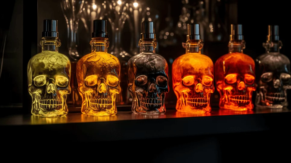 Skull Vodka Bottles