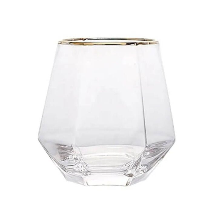 Juego de Copas de Vino Hexagonales | Elegantes Copas de 11 Oz para Whisky y Cócteles - Pedidos al por mayor disponibles