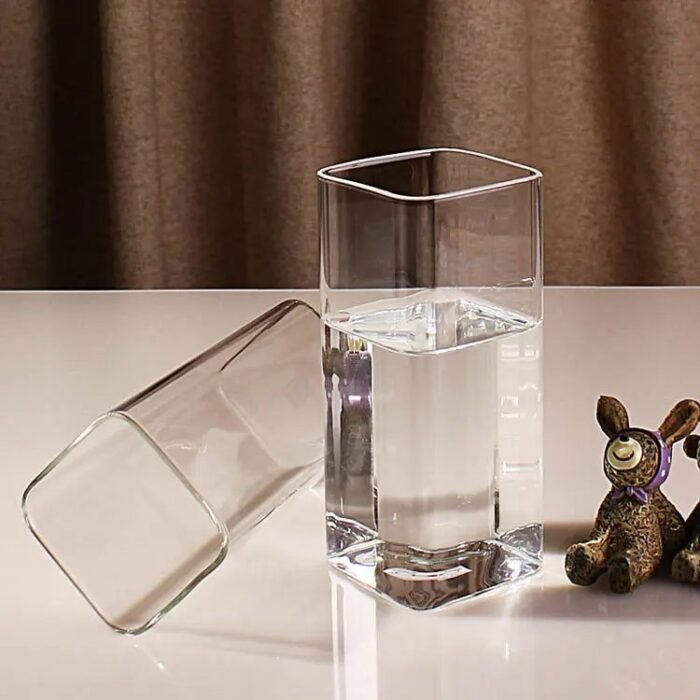 Vasos de Vidrio Cuadrados | Vasos de Bebida de Lujo Soplados a Mano para Mayoristas - Imagen 3