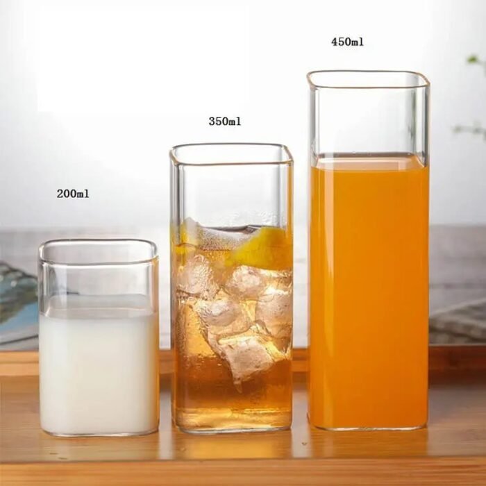 Vasos de Vidrio Cuadrados | Vasos de Bebida de Lujo Soplados a Mano para Mayoristas - Imagen 6
